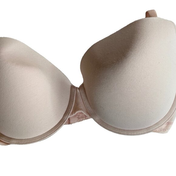 VICTORIA SECRET PERFECT SHAPE PUSH-UP SMOOTH BRA 34DD LIGHT PINK NWT - Picture 1 of 5